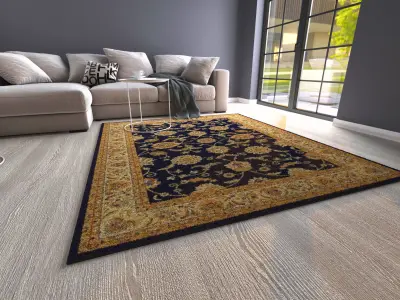 10 PIECES CARPET Low-poly 3D model