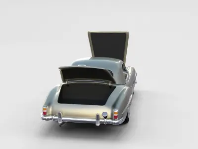Full w interior Mercedes 190SL Hard Top rev 3D model