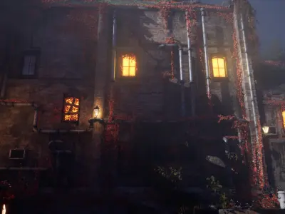 Abandoned City Night Lighting  3D model