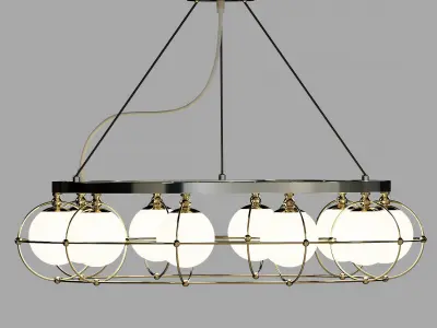 Hanging chandelier Maytoni Carcass 3D model