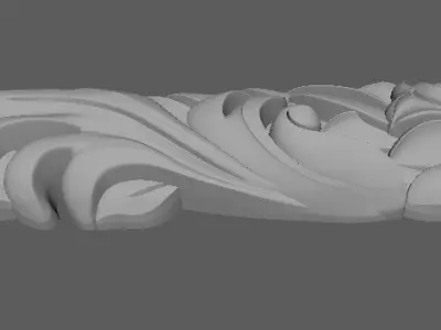 Central decor ornament for furniture 3D model 230