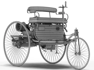 Benz Patent Motorwagen 3D model