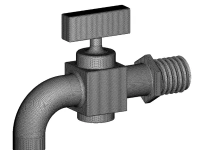 Exquisite Taper Faucet 3D print model