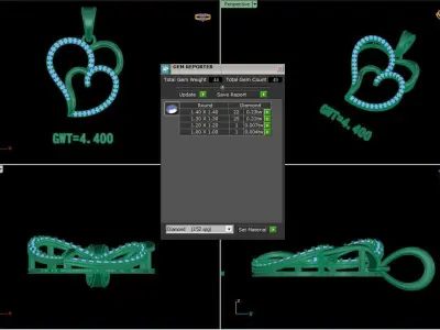 FASHION  PENDANT 3D model purchase