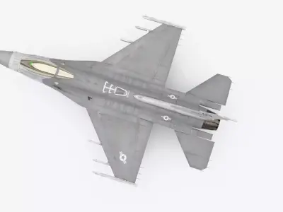 F-16 Fighting Falcon Low-poly 3D model buy