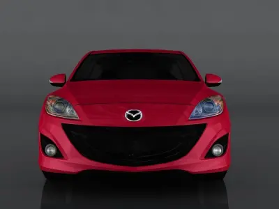 Mazda 3 2010 Low-poly 3D model