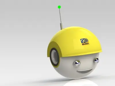 Flying Robot Free 3D model