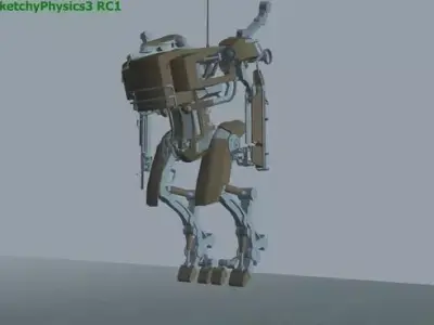 Sketchyphysics running mech Free 3D model