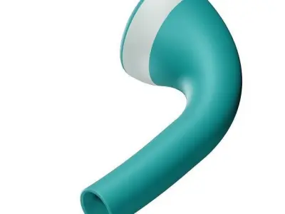 Luxury Plastic Hand Shower 3D model