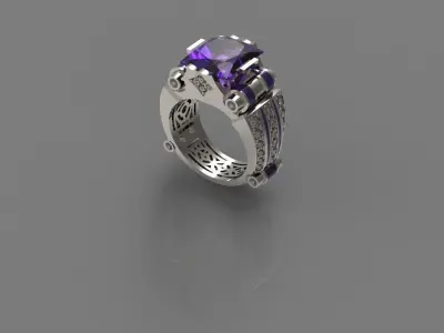 Man  ring N - 6 3D print model