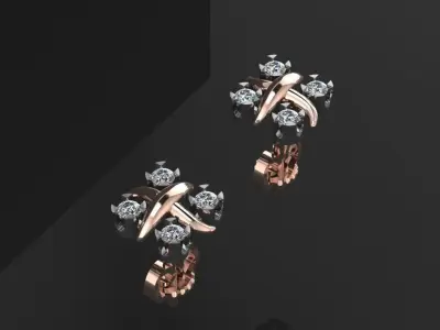Earrings Tiffany 3D print model