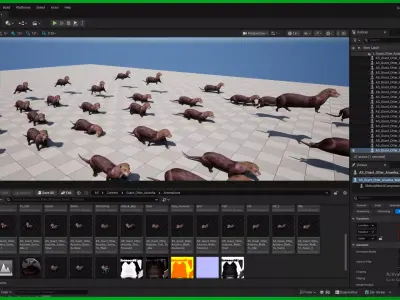 Giant Otter Arianha Low-poly 3D model