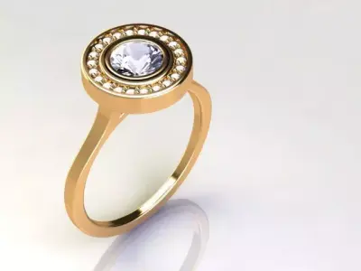 jewelry ring 3D print model 8