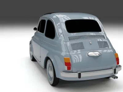 Fiat 500 Nuova 1957 HDRI 3D Model 3D model
