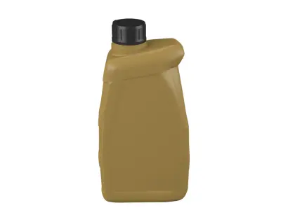 Plastic canister 1L Low-poly 3D model