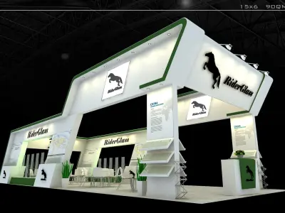 Booth - Area - 15X6-3DMAX2009-02 3D model
