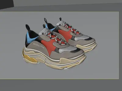 Balenciaga Sneakers  3D model