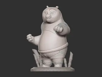 kung fu panda po 3D print model