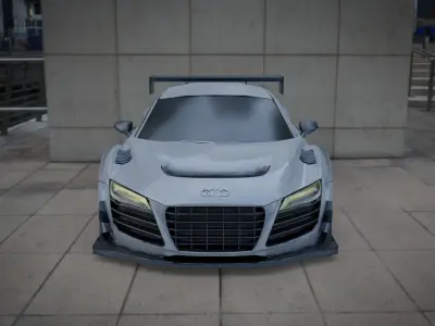 Audi R8 LMS Low-poly 3D model