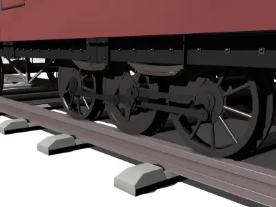 Train Coach Free low-poly 3D model