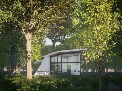 057Modernhouse1f85m2 3D model