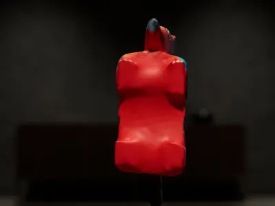 Wooden Armadillo Sculpture 3D model