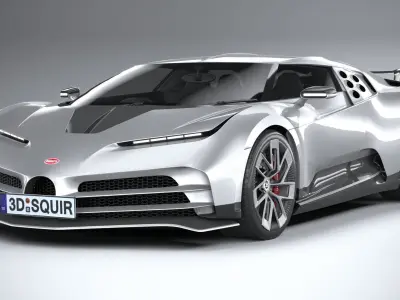 LowPoly Bugatti Centodieci 2020 Low-poly 3D model