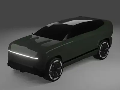 Hyundai based concept car  Low-poly 3D model