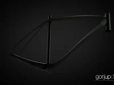 Carbon road bicycle frame concept 3D model
