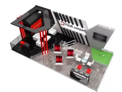 Booth Exhibition Stand a579i 3D model