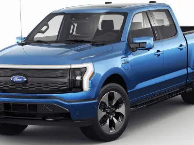 Electric Pick-up F-150 2022 Lightning 3D model