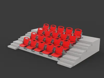 stadium seat 3D model