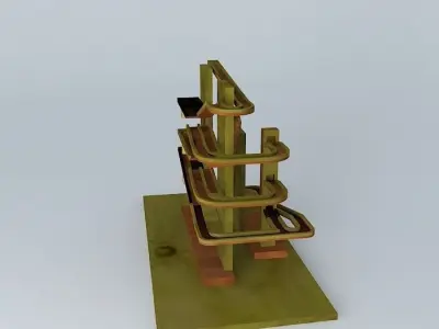 Balls clock 3D model