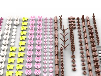 TwindBricks3D - 40725 Cherry Blossoms 3D print model