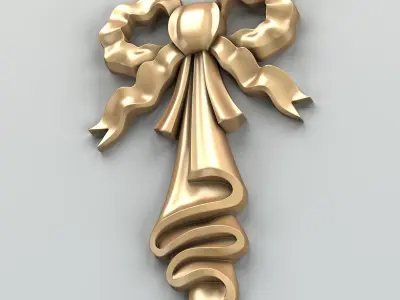 Carved decor central 016 3D model