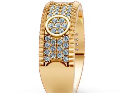 Fancy mens ring - 803 3D print model