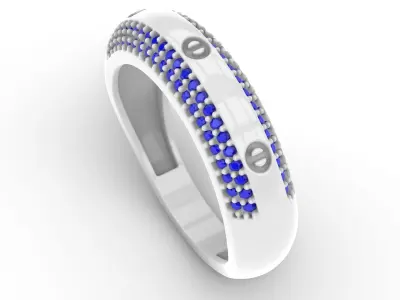 Jewelry Diamond Ring Model RG87 Free 3D print model