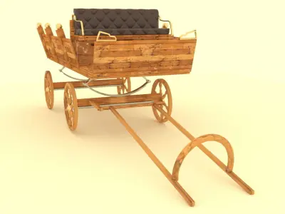 Pony Carriage 3D model