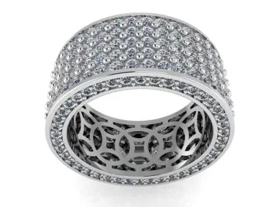 Luxury Diamond Ring 4022 3D print model