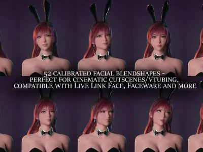 Devil Bunny-Cute Anime Demon Daemon Satan StylizedCharacter Girl Low-poly 3D model