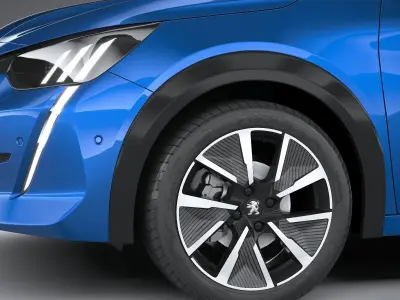 Peugeot e-208 2020 3D model