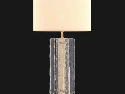 RH LATTICE TABLE LAMP 3D model