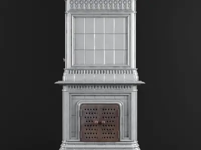 Majolica stove 3D model