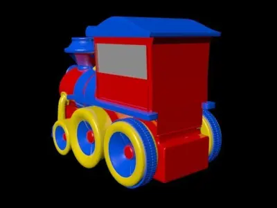 Toy Train 3D Model 3D model