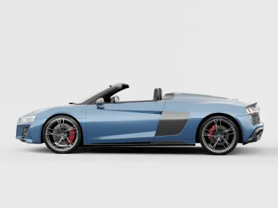 Audi R8 Spyder 2020 DETAILED INTERIOR 3D model