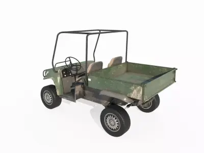 Modern vehicle small truck 3D model