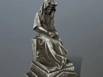statue Low-poly 3D model order