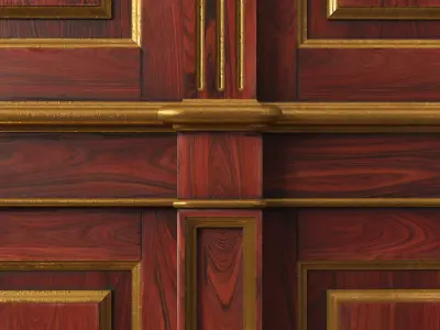 Wooden panel 01 04 3D model