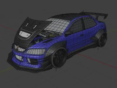 Mitsubishi Lancer Evolution IX 3D model