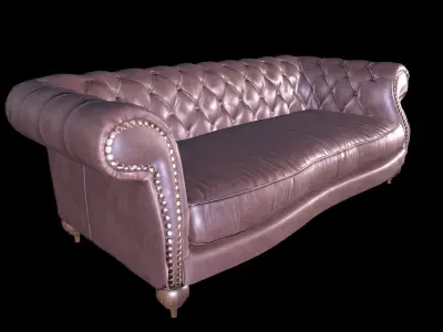 Sofa  DIANA CHESTER Baxter Low-poly model Low-poly 3D model